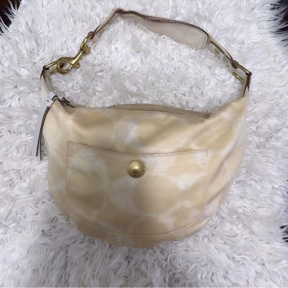 Coach Tan and Cream Hobo Bag - Picture 1 of 1